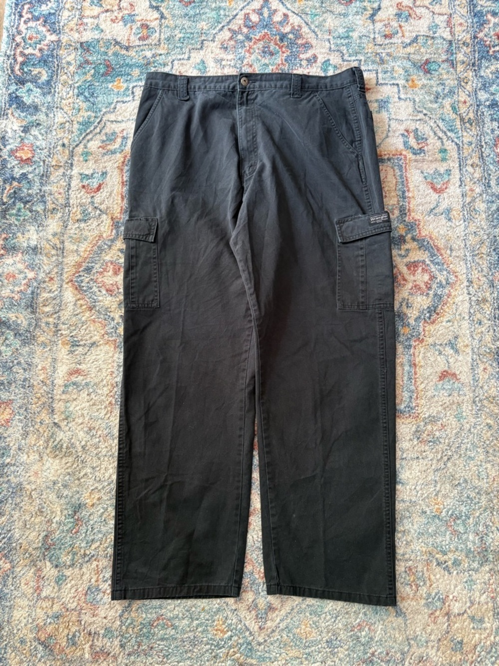 Vintage Wrangler Black Cargo Pants Size 37